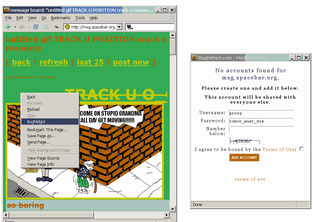 message board image